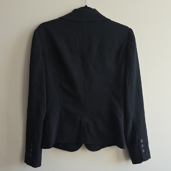 Sandra Angelozzi - Elegant Designer Tailored Women's Black Blazer - Size 36 - Picture 5 of 7
